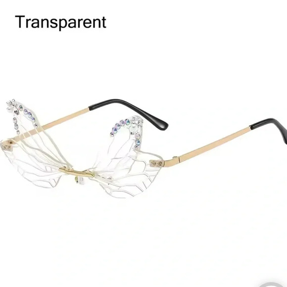 Dragonfly Wings Transparent Sunglasses - Picture 4 of 4